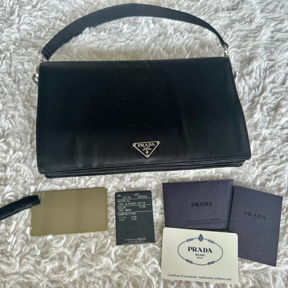 PRADA GLAMOUR SATIN BAG - Picture 2 of 7